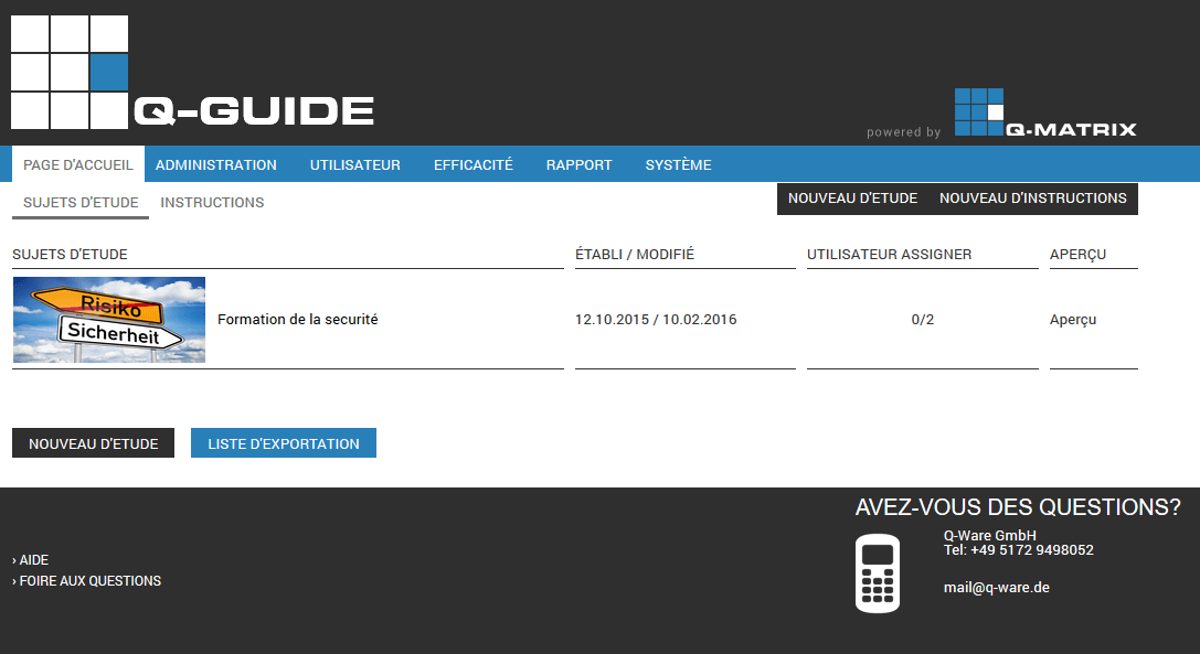 Créer des sujets de formation