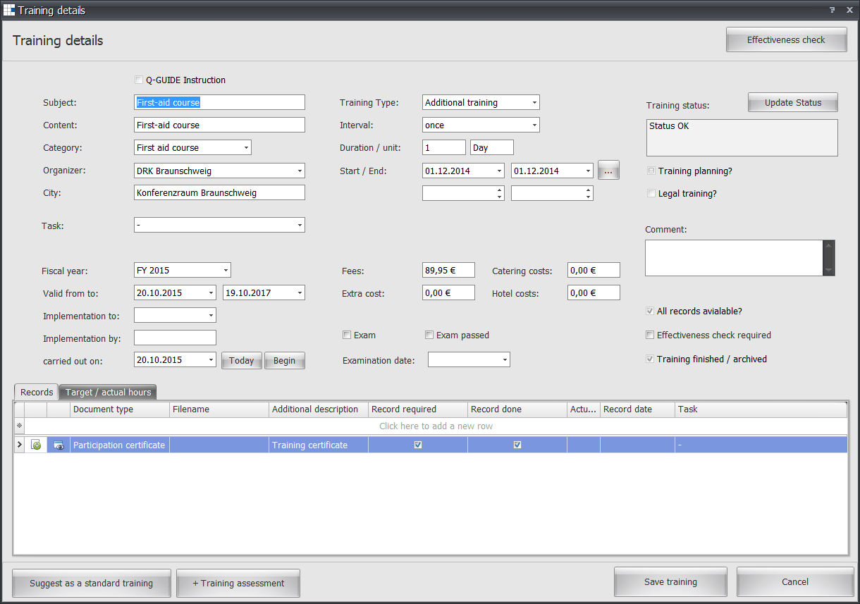 Training Details